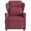 vidaXL Sill&oacute;n de masaje reclinable el&eacute;ctrico tela rojo tinto