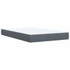 vidaXL Cama box spring con colch&oacute;n terciopelo gris oscuro 120x190 cm