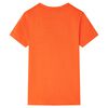 Camiseta infantil naranja oscuro 104