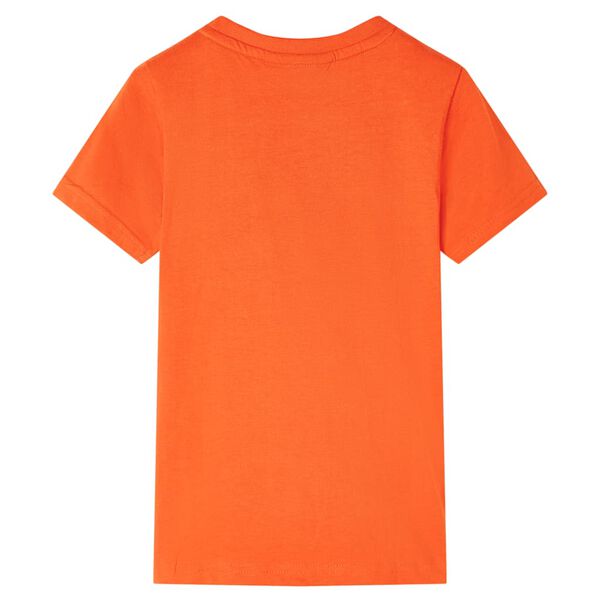 Camiseta infantil naranja oscuro 104