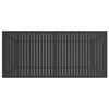 vidaXL Mesa de jardín de acero gris antracita 190x80x72 cm