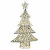 vidaXL &Aacute;rbol de Navidad 120 LED c&aacute;lido 150 cm Rat&aacute;n
