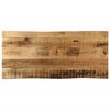 vidaXL Tablero de mesa borde natural madera maciza mango 100x40x3,8 cm