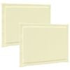 vidaXL Cojines para asiento 2 uds. Poli&eacute;ster Crema 47 x 36 x 2 cm