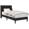 vidaXL Estructura de cama con cabecera Negro 80 x 200 cm Terciopelo