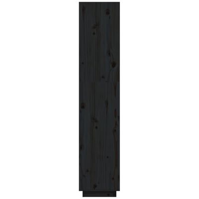 vidaXL Estantería/divisor de espacios madera pino negro 40x35x167 cm