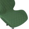 vidaXL Sillas de comedor giratorias 2 unidades terciopelo verde oscuro