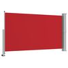 vidaXL Toldo lateral retr&aacute;ctil de patio rojo 140x300 cm