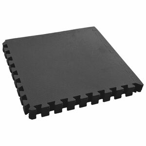 vidaXL Tapete para piscina 6 uds. Negro 2,16 ㎡ Espuma EVA