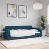 vidaXL Sof&aacute; cama sin colch&oacute;n terciopelo azul 90x200 cm