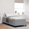 vidaXL Cama tipo Box Spring Gris Claro 90 x 190 cm tela