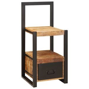 vidaXL Perchero Marr&oacute;n 40 x 40 x 90 cm Madera de mango maciza