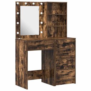 vidaXL Mesa de tocador 2 uds. Marr&oacute;n 50 x 41 x 135 cm