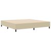 vidaXL Cama de plataforma Verde gris&aacute;ceo 200 x 200 cm tela