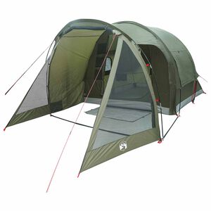 vidaXL Tienda Caba&ntilde;a 4 persona Verde oliva Poli&eacute;ster y Acero