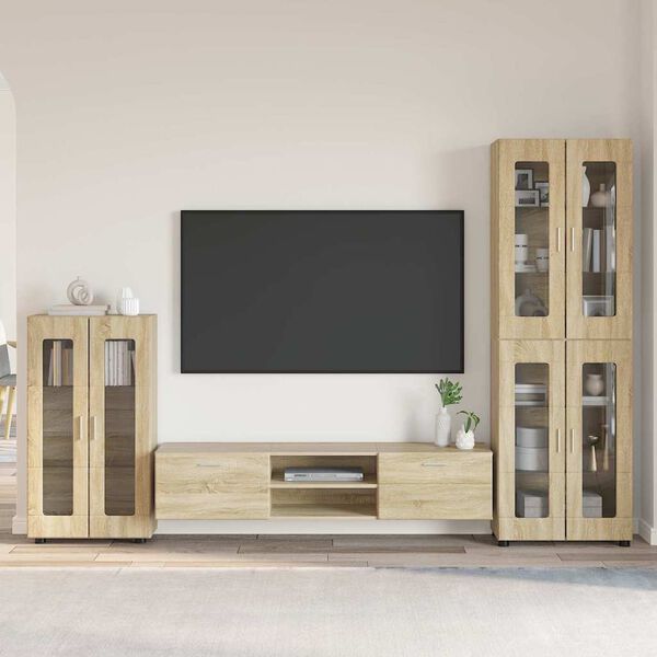 vidaXL Conjunto de mueble de TV con caj&oacute;n FLORIN Roble Sonoma