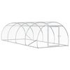 vidaXL Gallinero Plateado 400 x 150 x 100 cm Acero Galvanizado