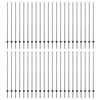 vidaXL Poste de cerca empotrado 44 pcs Gris 200 cm