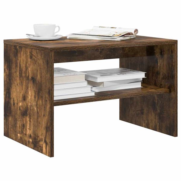 vidaXL Mueble de TV madera de ingeniería roble ahumado 60x40x40 cm