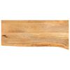 vidaXL Tablero de mesa borde natural madera maciza mango 90x30x2,5 cm