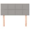 vidaXL Cabecero de tela gris claro 80x5x78/88 cm