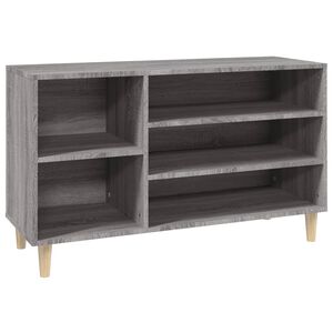 vidaXL Zapatero madera contrachapada gris Sonoma 102x36x60 cm