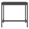 vidaXL Mesa de jard&iacute;n madera maciza pino gris 121x82,5x110 cm