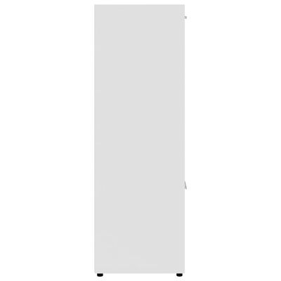 vidaXL Estantes pared madera contrachapada blanco brillo 104x20x58,5cm –  Bechester