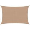 vidaXL Toldo de vela HDPE gris taupe 160 g/m&sup2; 2,5x4 m