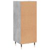 vidaXL Aparador de madera contrachapada gris hormig&oacute;n 34,5x34x90 cm