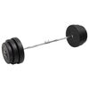 vidaXL Mancuerna curl con discos 90 kg