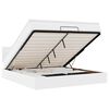 vidaXL Estructura cama otomana colch&oacute;n cuero sint&eacute;tico blanco