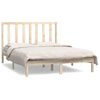 vidaXL Estructura de cama sin colch&oacute;n madera maciza de pino 135x190 cm