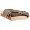 vidaXL Estructura de cama de madera maciza 90x200 cm