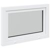 vidaXL Ventana de sótano "RISOR" 90x70 cm oscilobatiente DIN izquierda blanca