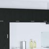 vidaXL Mueble colgante con puerta Roble Negro y 50 x 31 x 40 cm