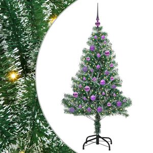 vidaXL &Aacute;rbol de Navidad Artificial Nevado con Luz LED Verde y 150 cm