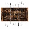 vidaXL Mesa de F&uacute;tbol 2 pcs Roble ahumado 146,5 x 74 x 85 cm