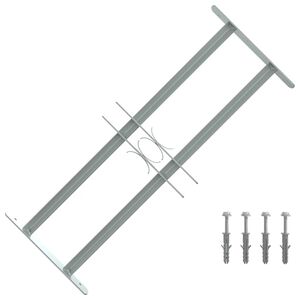 vidaXL Reja de seguridad ajustable ventana con 2 barras 500-650 mm