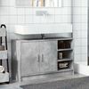 vidaXL Armario de lavabo madera ingenier&iacute;a gris hormig&oacute;n 90x29x55 cm