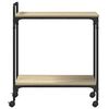vidaXL Carrito de cocina madera ingenier&iacute;a roble Sonoma 60,5x31x72,5cm