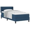 vidaXL Cama tipo Box Spring con colch&oacute;n Azul 190 x 90 cm Poli&eacute;ster