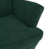 vidaXL Sill&oacute;n de terciopelo verde oscuro