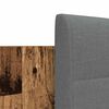 vidaXL Estructura de cama con cabecero Madera envejecida 160 x 200 cm