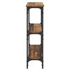 vidaXL Mesa Consola con estante Madera vieja 75 x 22,5 x 75 cm