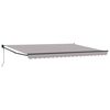 vidaXL Toldo Gris claro 4,5 x 3 m Poliester y metal