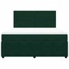 vidaXL Cama box spring con colch&oacute;n terciopelo verde oscuro 180x200 cm