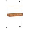 vidaXL Escritorio de pared de madera maciza de acacia 90x40x170 cm