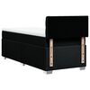 vidaXL Cama box spring con colch&oacute;n tela negro 90x190 cm
