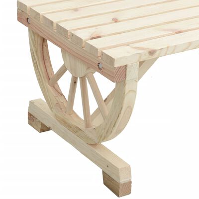 vidaXL Juego de muebles de jardín 2 piezas madera maciza de pino